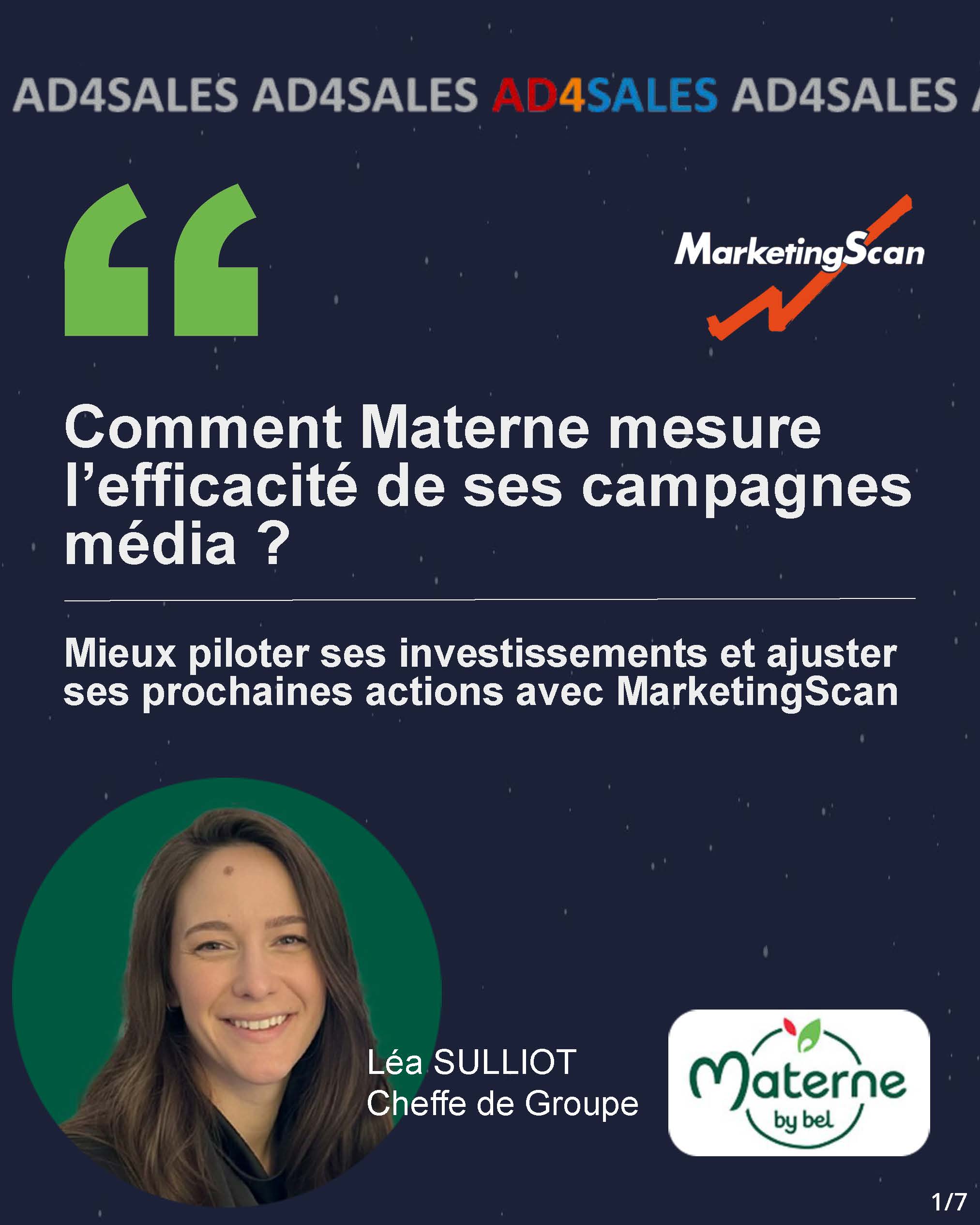 Materne by Bel présente son retour d’expérience sur la mesure de l’efficacité de ses campagnes média avec MarketingScan.