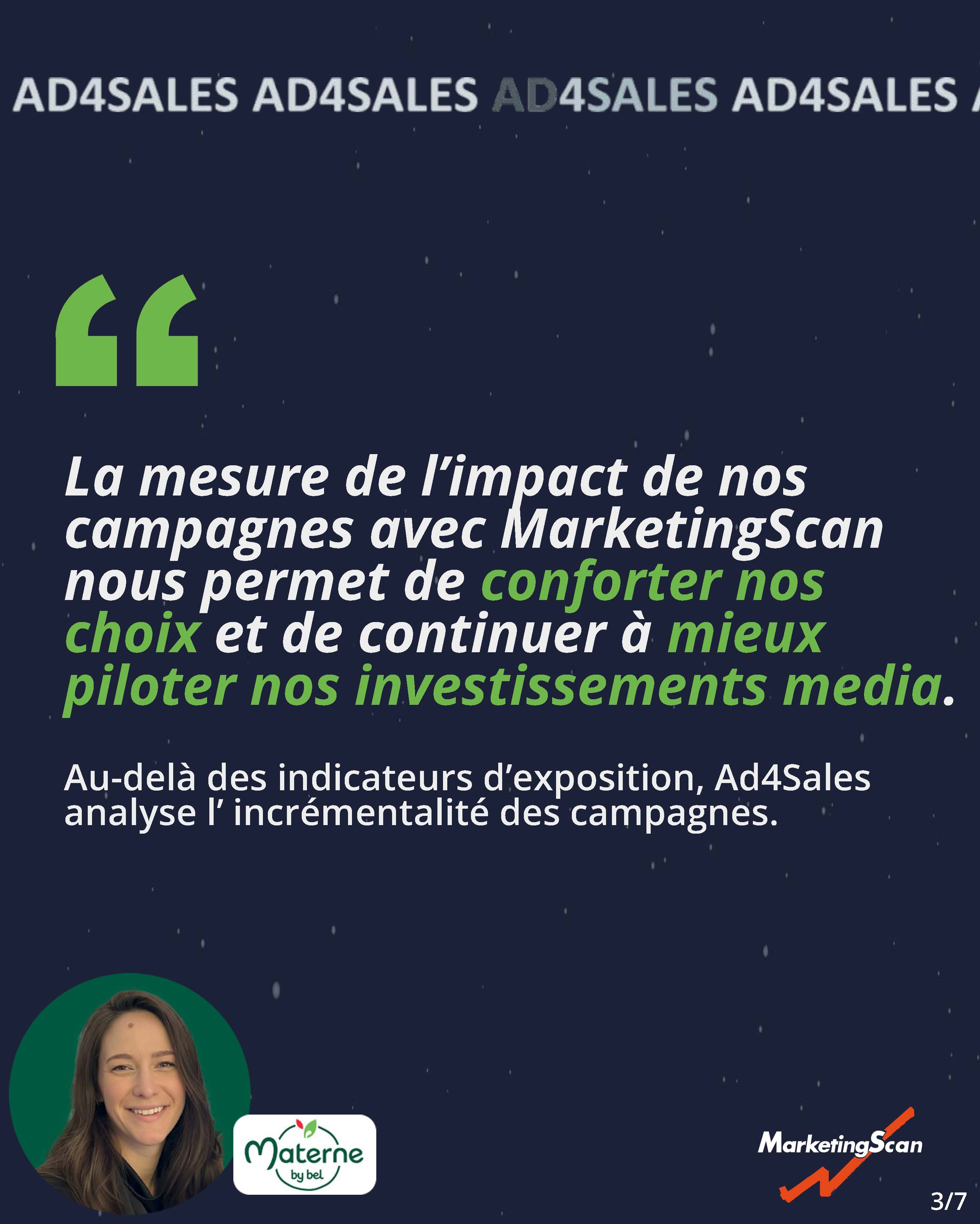 Le témoignage de Materne by Bel montre comment Ad4Sales aide à conforter les choix et mieux piloter les investissements média.